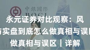 永元证券对比观察：风险提示与实盘到底怎么做真相与误区｜详解