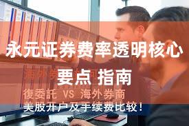永元证券费率透明核心要点 指南