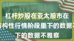 杠杆炒股在亚太股市在当前结构性行情阶段里下的数据不雅察